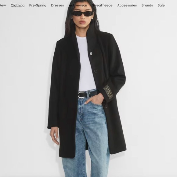 Aritzia Wilfred Cocoon Coat - Black - Picture 2 of 2